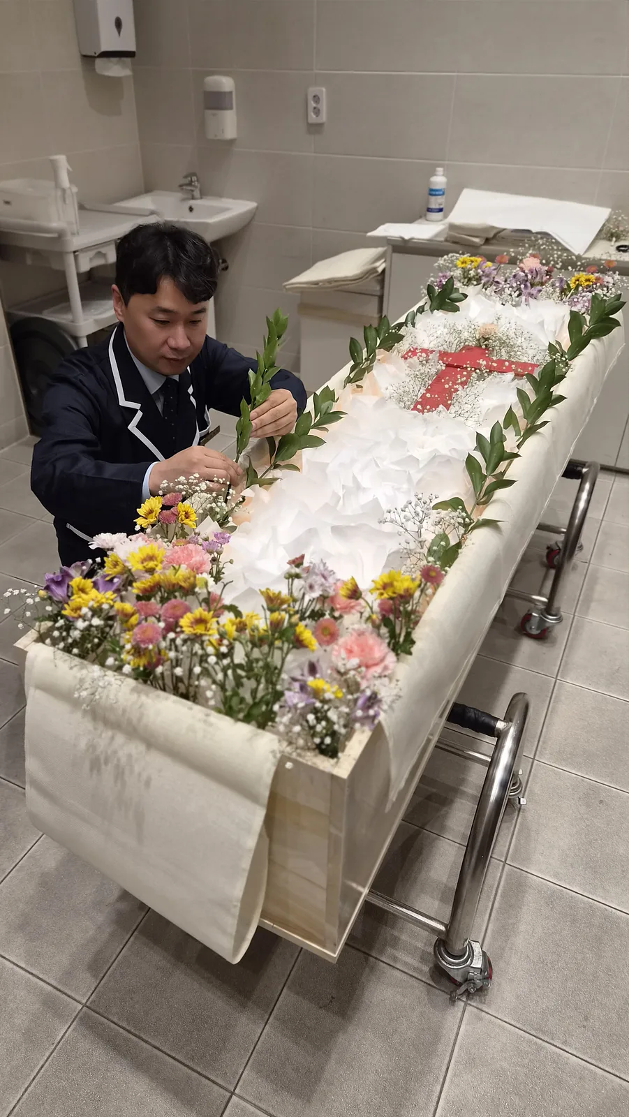 입관 준비